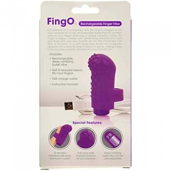 Screaming O Charged Fingo Vooom Mini Vibe, Purple (AFNG-PU)