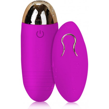 STRTT Remote Control G-Spot Clitoral Bullet Vibrator for Women, Wearable Love Eggs with 10 Vibration Patterns Rechargeable Stimulating Jump Egg Clitoris Quick Orgasm Adult Toy Women Couples (Purple)