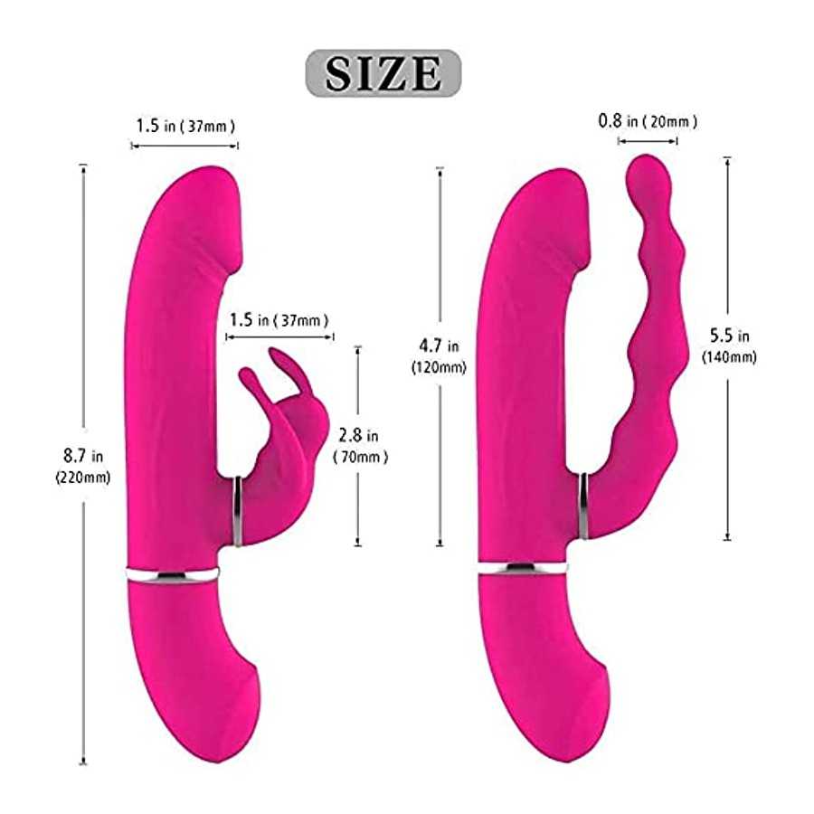 G Spot Clitoral Vibrator for Clit and Vagina Stimulation, Rechargeable Dildo Vibrator with Powerful Vibrations, Perfect Female S