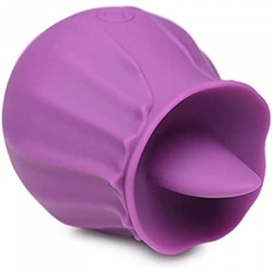Inmi Bloomgasm Wild Violet, 10X Silicone Clit Licking Stimulator for Women, Made with Body Safe Silicone, USB Rechargeable and I