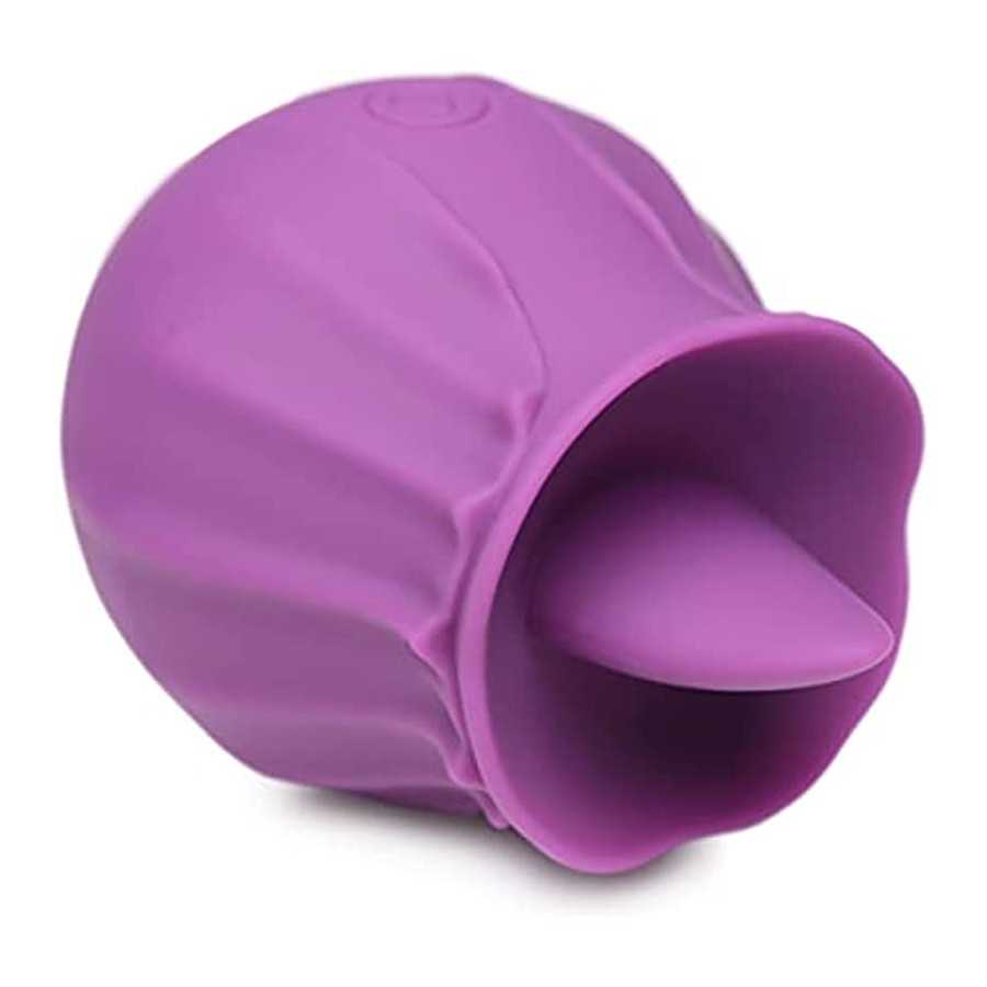 Inmi Bloomgasm Wild Violet, 10X Silicone Clit Licking Stimulator for Women, Made with Body Safe Silicone, USB Rechargeable and I