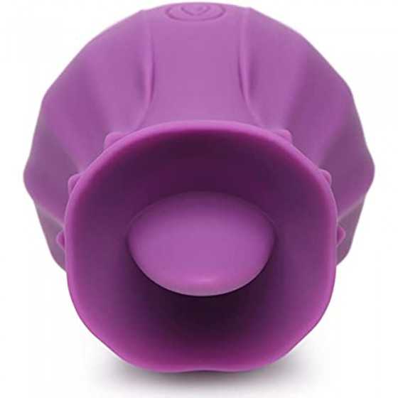 Inmi Bloomgasm Wild Violet, 10X Silicone Clit Licking Stimulator for Women, Made with Body Safe Silicone, USB Rechargeable and I
