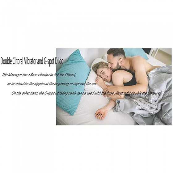 Rose Sex Toy Vibrator for Women - Adult Sex Toys Sex Stimulator for Women Tongue Licking G Spot Vibrator Nipple Suction Female S