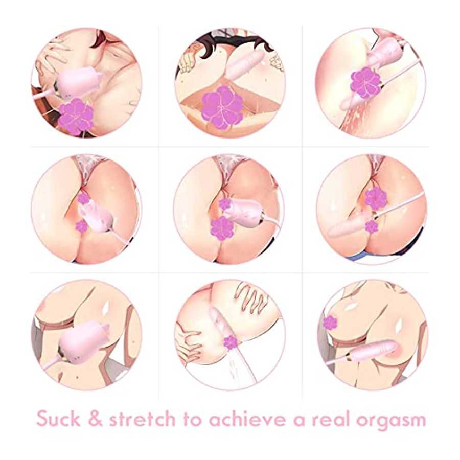 Rose Sex Toy for Women - Woman Pleasure Tongue Licking Mini Clitoral Vibrator Stimulator with 10 Vibrating Pleasure for Clitoris