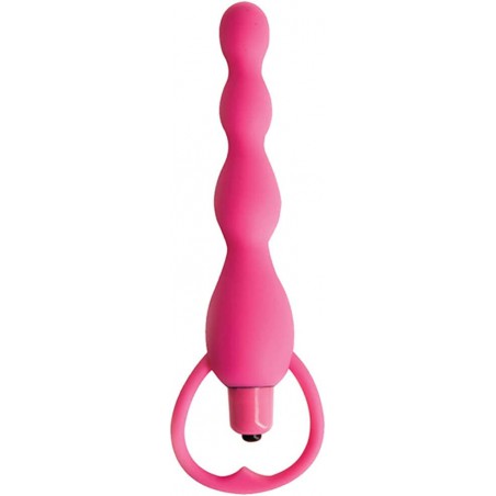 Climax Silicone Vibrating Bum Beads, Purple