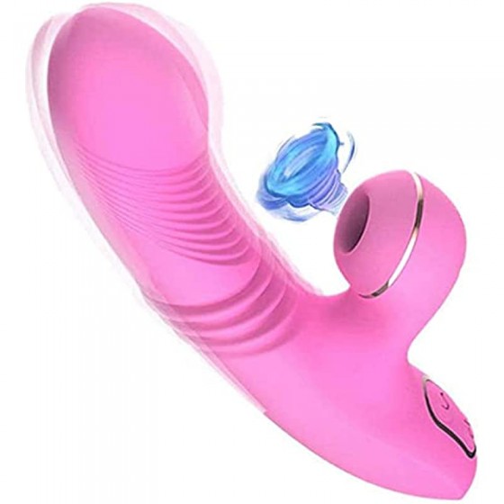 Female Rose Toys, Clitoral high Frequency and Tongue Licking G-spot Rose Vibrator, Nipple Clitoral Massager Tongue Licking Stimulator, Female Couple Masturbation Adult