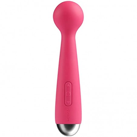  Mini Emma 100% Waterproof Powerful Electric  Massager Rechargeable Vibrator for Women(Plum Red)