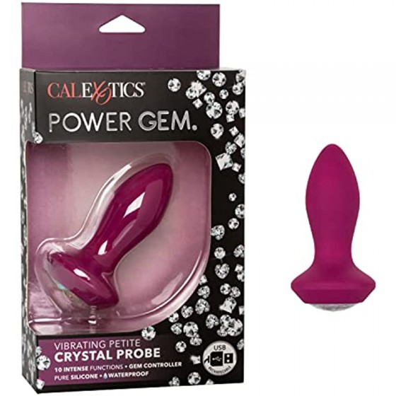  SE-0385-07-3 Power Gem Vibrating Petite Crystal Probe - Purple