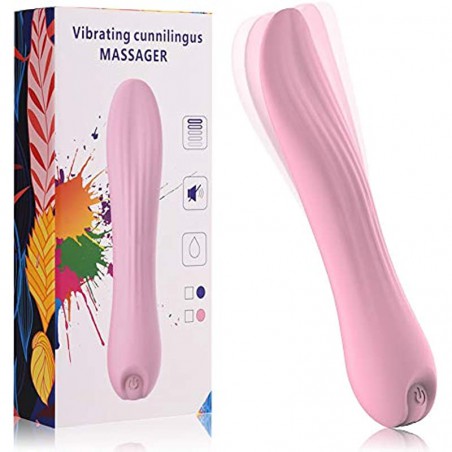 Clitoral Licking Vibrator for Women with 10 Modes, Clit Tongue Stimulator Vaginal Breast G Spot Vibrator Dildo Nipple Massager Oral Sex for Quick Orgasm, Adult Sex Toys for Women Couples(Pink)