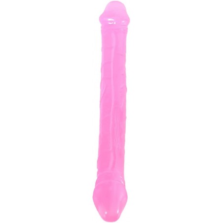 14.76inch Double Headed Dragon Dildo, Gay Masturbator Crystal Dildo Lesbian Anal G Spot Stimulation Sex Toys for Women(Black)
