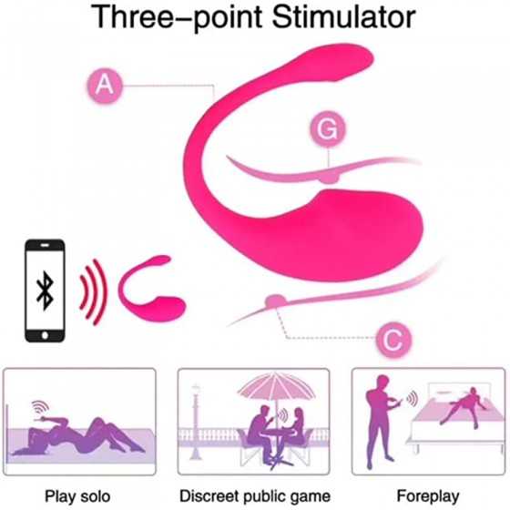 Lush 3 Bullet Vibrator, Wearable Bluetooth Stimulator Dildo with APP Control, Wearable Vibrating Panties Vaginal Stimulator Clit