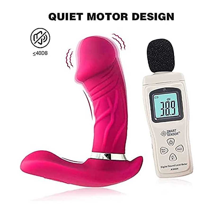 Wearable Clitoral G-spot Vibrator for Women, Rose Sex Toys for Women with 10 Vibration Modes Rechargeable G-spot Dildo Massager 