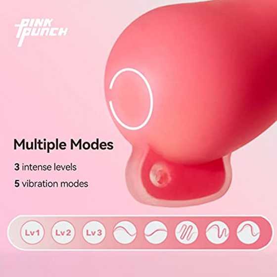 PinkPunch Sunset Mushroom Vibrator, APP Remote Control Bluetooth Stimulator Adult Sex Toys for Women and Couples, Portable with 
