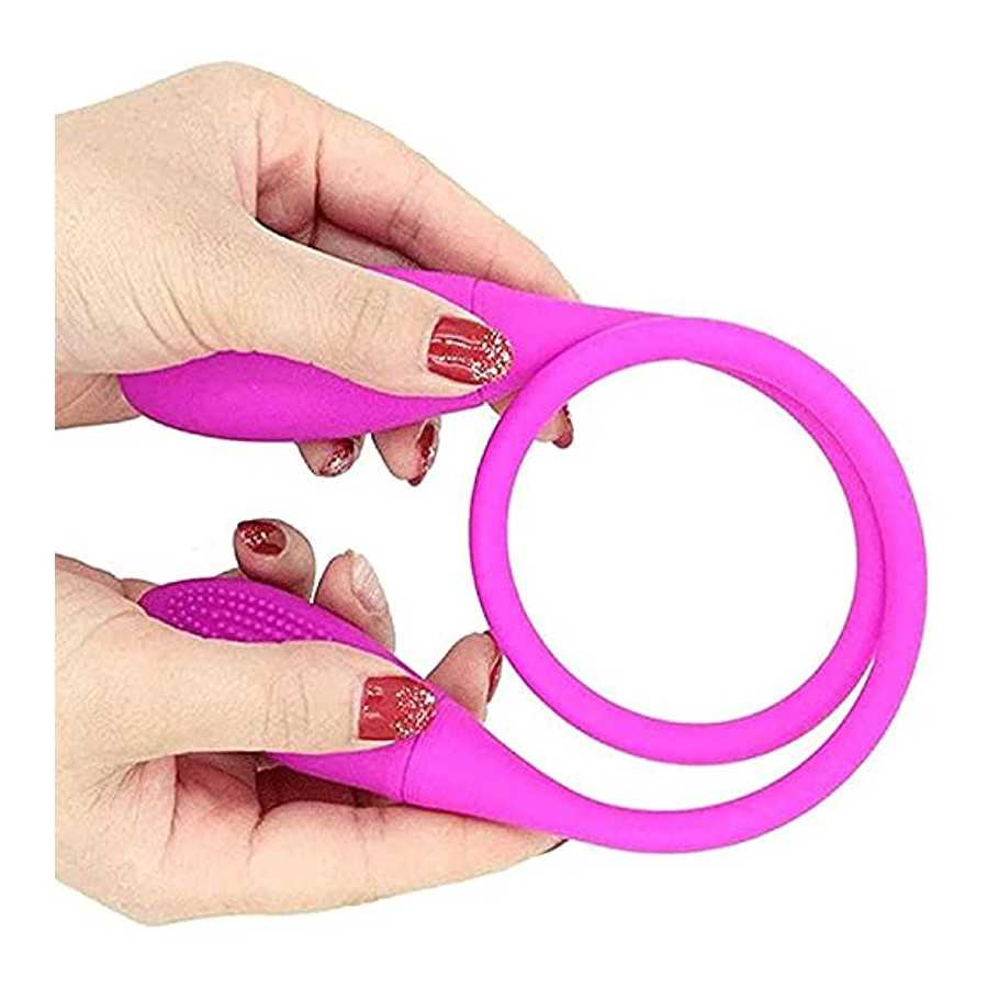 Clit G-spot Dildo Vibrator, Dual Motor Dual Heads Clit G-spot Nipple Anal Stimulation Massager, 7 Powerful Vibration Modes, Rech