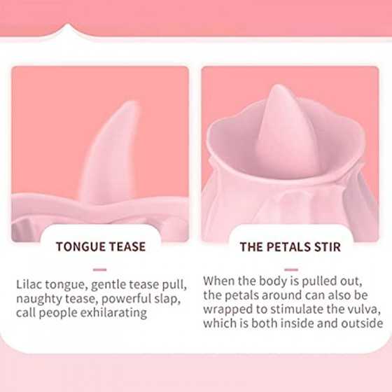 Rose Toy for Women Pleasure, Electric Women Relaxing Toy, Woman Suction 10 Modes… (Pink)