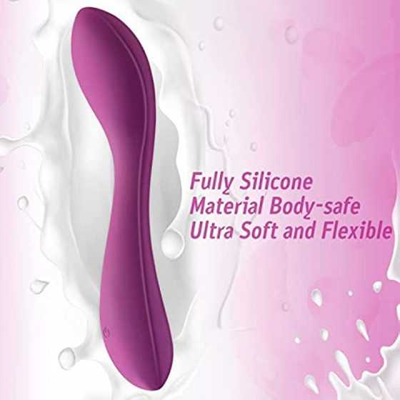 Luvkey Wireless Clitoral Vibrator Stylish Smooth and Powerful,10 Vibration Modes Handheld Electric Rechargeable Waterproof （Purp