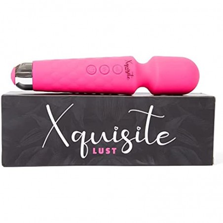 XquisiteLust Clitoral Vibrator-G Spot Stimulator-Couples Vibrator-Upgraded 20 Vibrations & 8 Speeds-Flexible Head for Angled Clitoral Stimulation, Pink