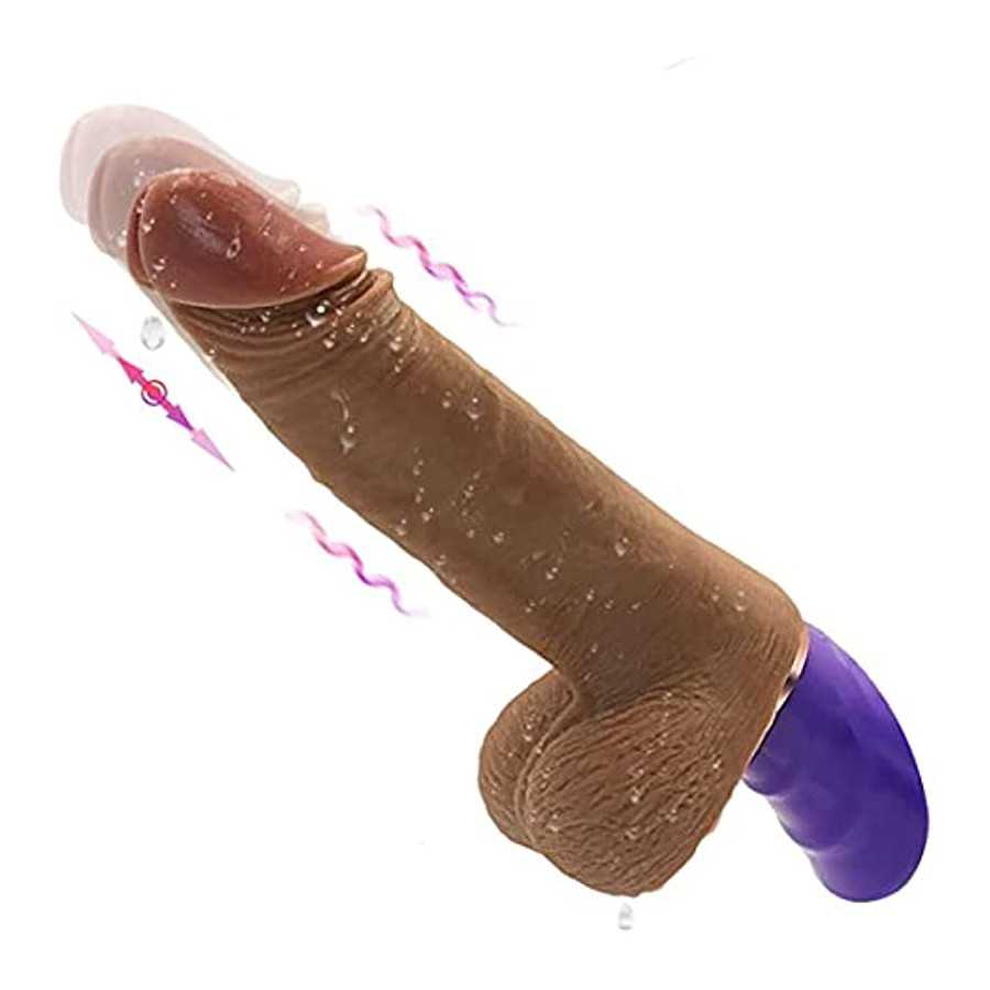 Realistic Dildo Vibrator for Women Vibrating Thrusting Dildos G spot Vibrators Telescopic 6.6inch Penis Cock USB Rechargeable Wi