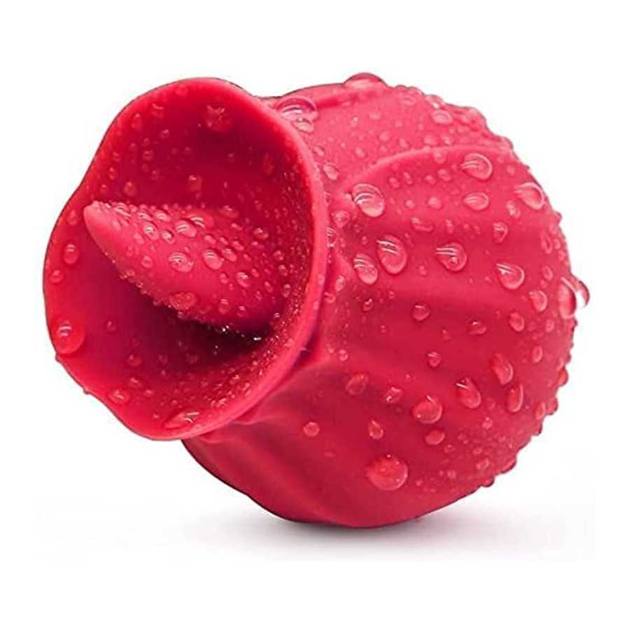 Clit Tongue Vibrator Sucking and Licking Toy, 10 Modes Powerful, Nipples Clitoris G-spot Stimulator for Women, Mini Tongue Sucki