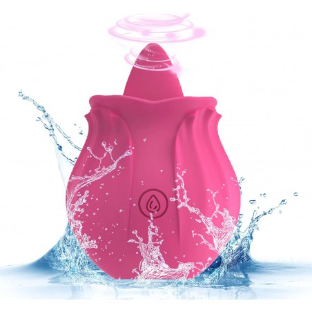 BONAQA Rose Toy for Woman, Rose Vibrator Pleasure Rose Sex Toy Clit Sucker Adult Sensory Toys Clitoral Nipple Stimulator G-Spot Vibrator with 10 Modes for Women Couples , Pink,rose