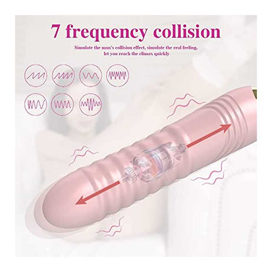 Rose SexToy 3 in 1 Vibrator Massage for Womens, G-Point Tongue Licking Stimulator with 10 Vibrating Pleasure 10 Tongue Licking f