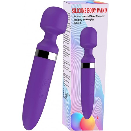 Silicone 10 Speed Powerfu  Body Back Massager Relieve Muscle Stress Relaxing Body (Rose)