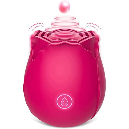 Rose Sex Toy for Woman, Clitoral Nipple Stimulator-G spot Vibrator with 9 Tapping Modes, Vibrating Personal Massager Rose Sex Stimulator Vibrator Sex Toys for Adult Sex Toys & Games 10W2