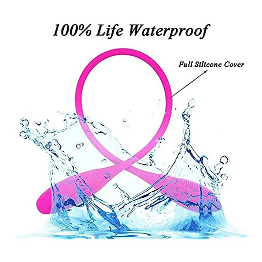 Dual Headed Dildo Vibrator, Silicone Realistic Dual Headed Vibrator Dildo for G-spot Clitoris Nipples Prostate Vaginal Stimulati