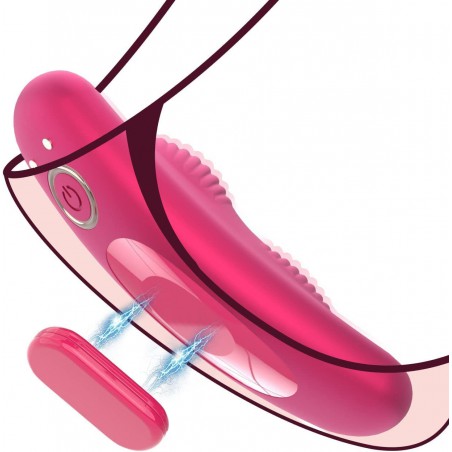 Remote Control Vibrator for Panties with Magnetic Clip, Sex Toys Butterfly Vibrators for Women with 10 Vibration Modes, Waterproof Wearable Rose Vibrator Dildo for Couples