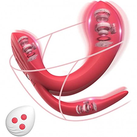 Wearable Panty Vibrator for Women, Remote Control Vibrator with 10 Modes, Butterfly Vibrator with 3 Motors for G Spot Clitoral Perineum Vibrator Stimulator, Adult Sex Toys for Women Female Couples