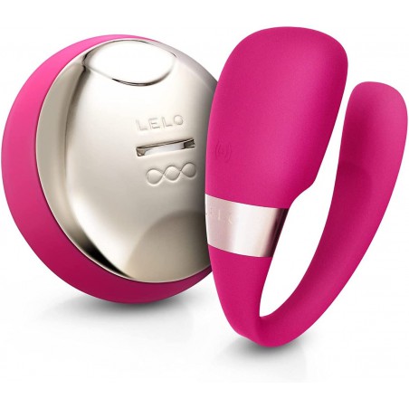 LELO TIANI 3, Couples Vibrator Remote Controled Sex Toy for Adults Couples Wireless and Hands-Free Stimulator Satisfaction Sex Toys for Women and Men, Cerise