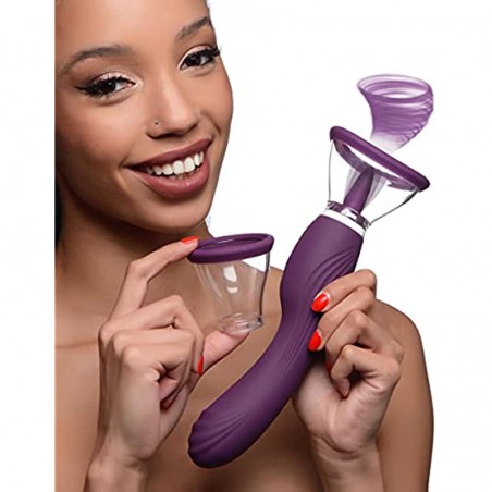 Shegasm Lickgasm 8X Licking and Sucking Vibrator, Purple (AG782)
