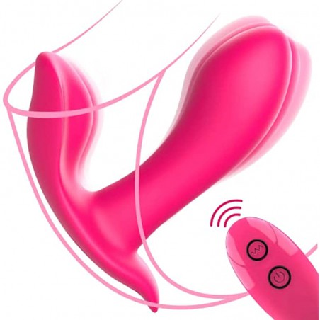 Rose Adult Sex Toy for Women Sex - Wearable Panty Vibrator Remote Control Clit G Spot Vibrator with 7 Vibrations, Ultra Quiet Couples Sex Toys Soft Butterfly Vibrator for Women Couples Public Play