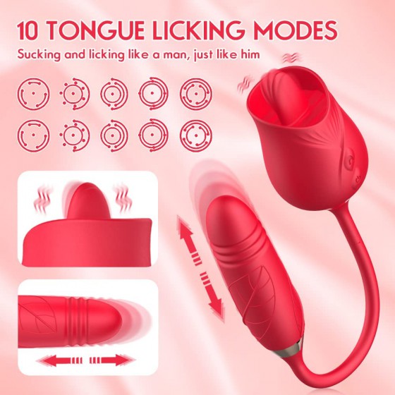Rose Tongue Vibrator and...