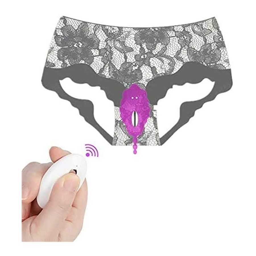 Wearable Panty Clit Butterfly Vibrator Sex Toy, Wearable Clit and G-spot Vibrator for Clitoral G-spot Dual Stimulation, Wearable