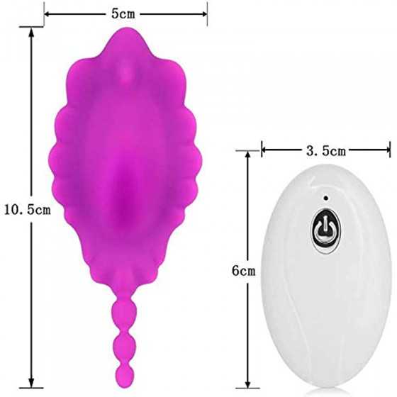 Wearable Panty Clit Butterfly Vibrator Sex Toy, Wearable Clit and G-spot Vibrator for Clitoral G-spot Dual Stimulation, Wearable