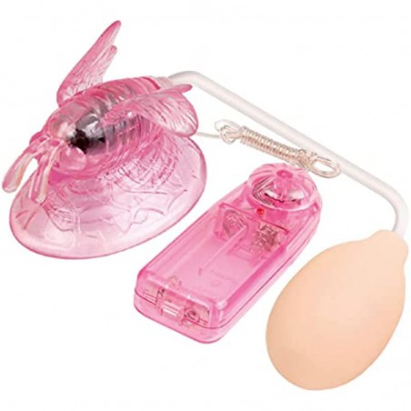 Remote Control Butterfly Electric Pump, Sucking Vibration Pump Multi-Speed Vibration Sucker Vibrator Adult Sex Toys for Women