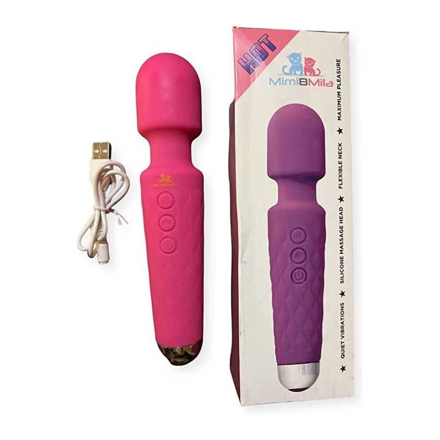 Butterfly Vibrator MIMI8MILA Flexible Silicone Powerful Massager With 20 Vibration Modes 8 Speeds, Wireless Handheld Waterproof 