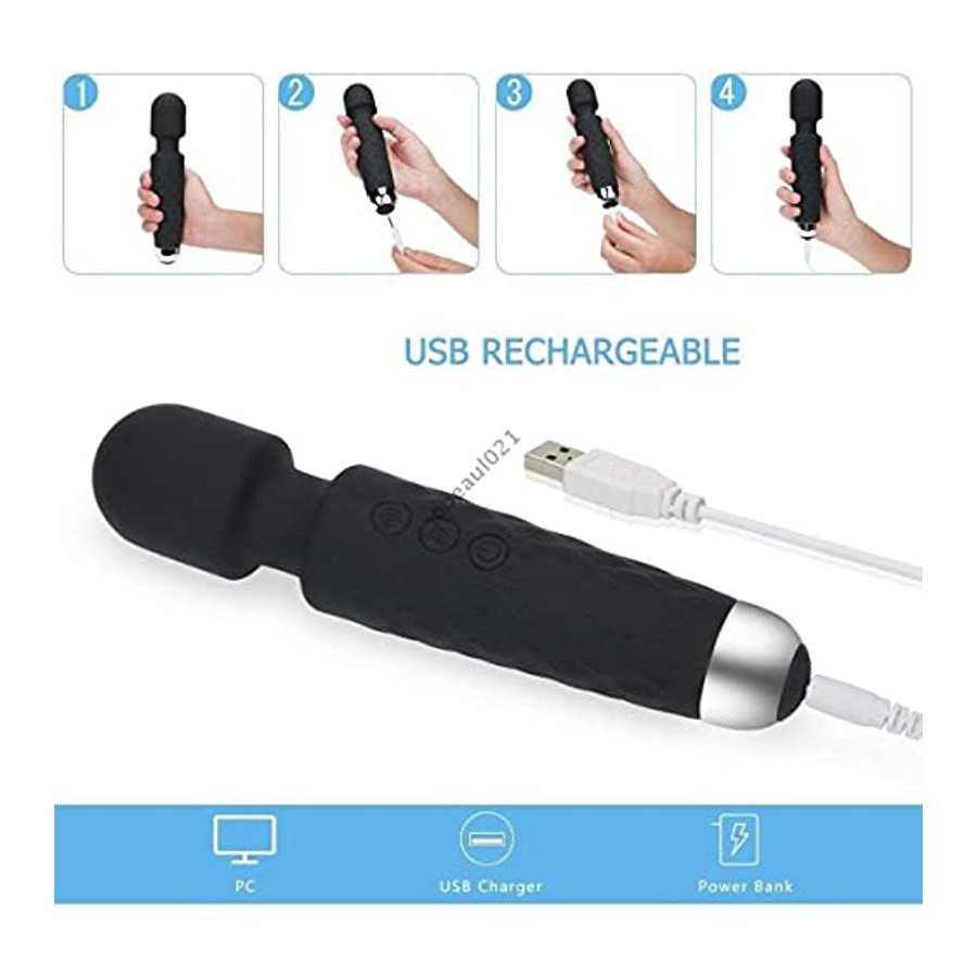 Butterfly Vibrator MIMI8MILA Flexible Silicone Powerful Massager With 20 Vibration Modes 8 Speeds, Wireless Handheld Waterproof 