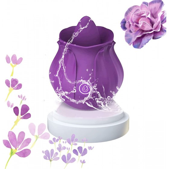 Vibrator for Women Sucking Tools for Women Rose Sucker Sex Accessories for Adults Couples Vibrators Toys Clitoral Stimulation Sucking-Purple 1.0 Count