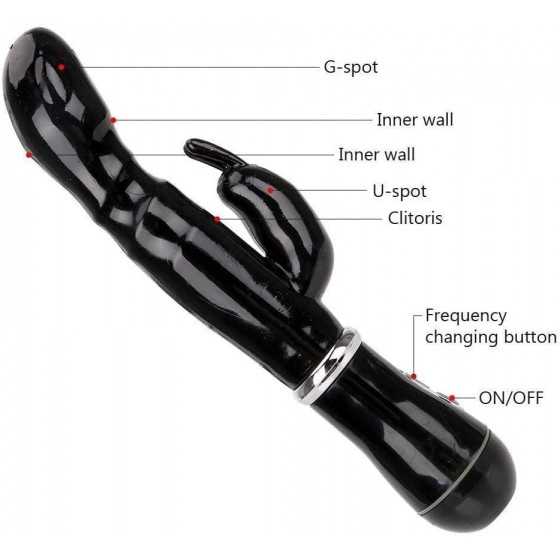12 Speed Strong Rabbit Vibrator Clit Stimulator G-spot Massager Sex Toys for Women Female Masturbator,Pink