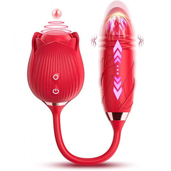 Rose Toy Vibrator, 3 in 1...