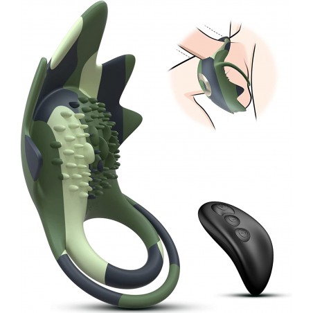 Vibrating Cock Ring, Penis Ring Vibrator with 10 Vibration Modes & USB Rechargeable, Silicone Adult Sex Toy for Men Male, G spot Clitoral Vibrator for Women, Male Sex Toy for Man and Couple CockRing