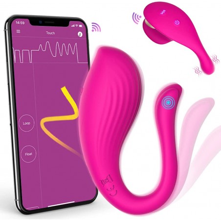 APP & Remote Control Vibrating Panties Wearable Vibrator, Healexcer Smartphones Dual Motors Adult Sex Toys for Women Couples Pleasure with Vibrating Ball 9 Stimulations, Couples Sex Products Games