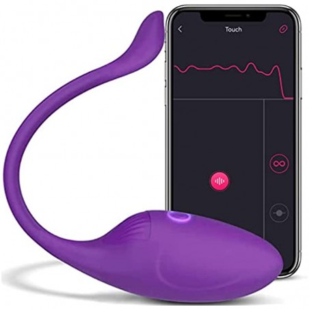 APP Remote Control Couple Vibrator, Pink Fun Long Distance Wearable Panty G-spot Vibrator, Rechargerable Adult Sex Toys More Than 10 Vibrations for Women and Couple, Female Sex Toy for Women（Purple）