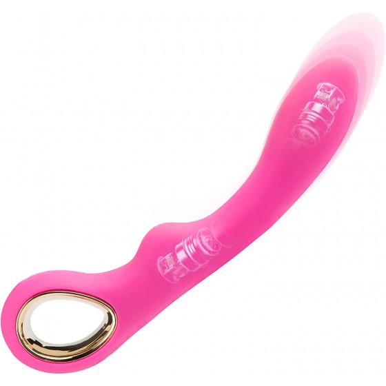 Soulow G Spot Vibrator Dildo with 10 Vibration Modes - Sex Toys for Clitoral Vagina and Anal Stimulation - Adult Sex Toys for Women or Men