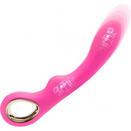 Soulow G Spot Vibrator Dildo with 10 Vibration Modes - Sex Toys for Clitoral Vagina and Anal Stimulation - Adult Sex Toys for Women or Men