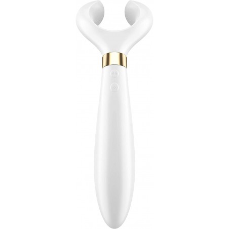 Satisfyer Endless Fun Couple's Vibrator - Multivibrator, Clitoral and G-Spot Stimulation, Partner Toy, Soft Silicone, Rotatable Head, Waterproof, Rechargeable - 29+ Use Applications (Blue)