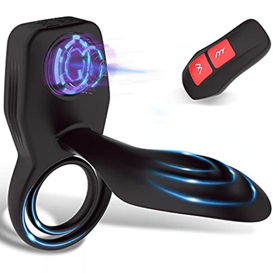3 in 1 Dual Cock Ring with...