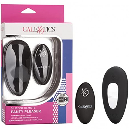  Silicone Remote Panty Pleaser Vibrator – Waterproof Adult Sex Toys for Couples – 12 Vibe Function Massager - Black